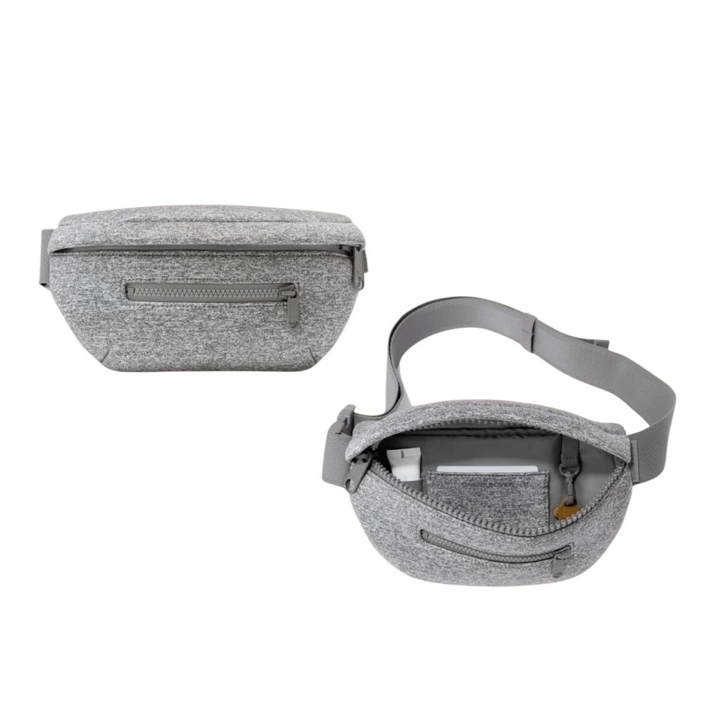 Dagne Dover Ace Fanny Pack Heather Grey Neoprene Belt Bag Crossbody Unisex